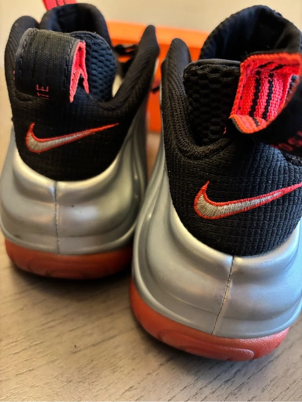 Nike Men’s Crimson Metallic Foamposite Pro Sneakers